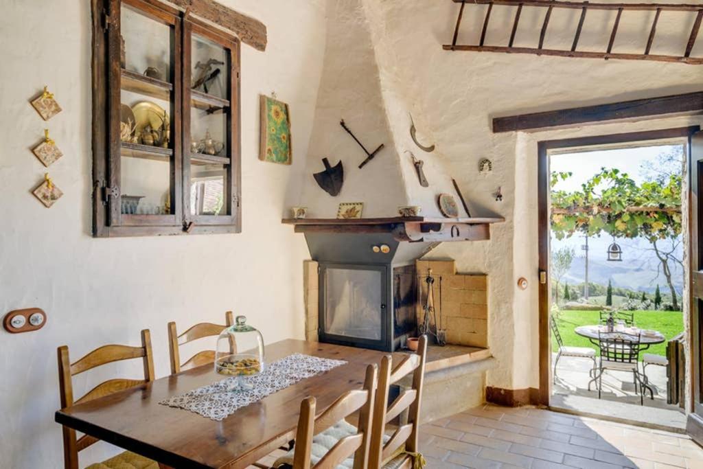 Girasole Cottage Overlooking The Orcia Valley In Tuscany Радикофани Екстериор снимка